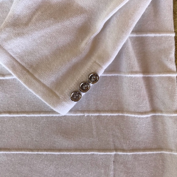 Karen Scott white sweater with crop sleeves - Picture 2 of 7